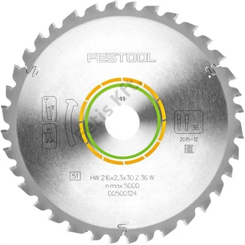 Festool körfűrészlap 216x2.3x30 W36
