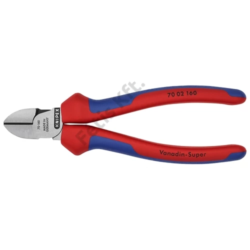 Knipex Oldalcsípőfogó feketére foszfátozott 160 mm