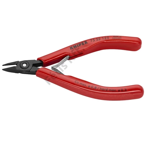 Knipex elektronikai oldalcsípő fogó hegyes fej barnított 125mm