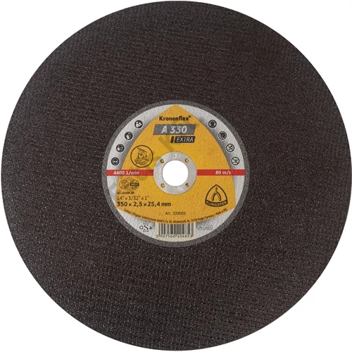 Klingspor nagyméretű vágókorong 356 x 2.5 x 25.4 mm A 330 Extra