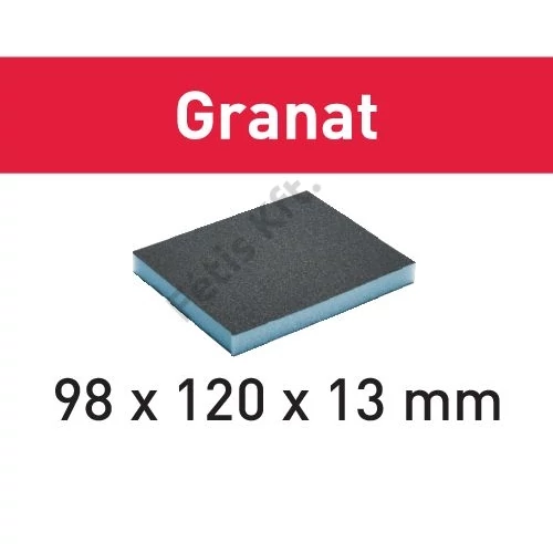 Festool Csiszolószivacs 98x120x13 220 GR/6 Granat (6 db/doboz)