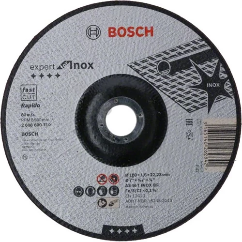 Bosch vágókorong 180x1.6mm INOX