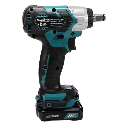 Makita TW161DWAJ 12V max CXT Li-ion BL 165Nm ütvecsavarbehajtó 1/2 2x2.0Ah