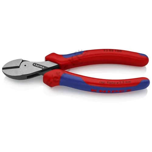 Knipex X-Cut® Kompakt oldalcsípőfogó nagy áttételű feketére foszfátozott 160 mm