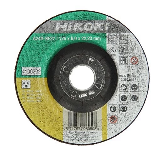 Hikoki csiszolókorong 125x6.0x22.2mm fém