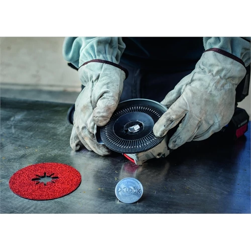 Bosch EXPERT R781 Prisma Ceramic X-LOCK Fibre Disc kerámiaszemcsés fíbertárcsa, 115 mm, 22,23 mm, G 80, 5 db