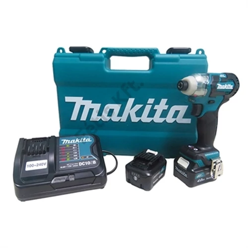 Makita TD111DSME 10.8V CXT Li-ion BL 135Nm akkus ütvecsavarbehajtó 1/4 2x4.0Ah