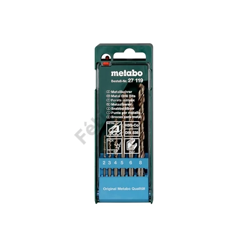 Metabo HSSE Co5 fúró készlet, 6 részes