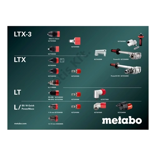 Metabo SB 18 LTX-3 BL Q I akkus ütvefúró (akku és töltő nélkül), metaBOX 145 L