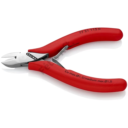 Knipex elektronikai oldalcsípő fogó mártott nyél 115 mm