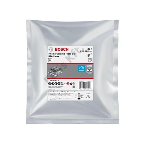 Bosch fibertárcsa R782 inoxhoz 180mm G36+ kerámia 25db