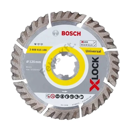 Bosch vágókorong, gyémánt 125x1.6 X-Lock beton