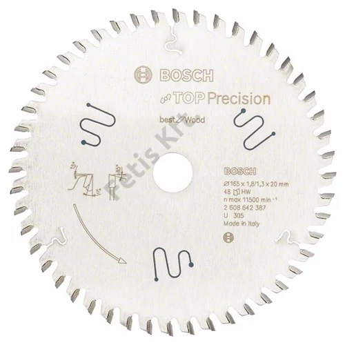 Bosch körfűrészlap 165x20/56 Top Precision Best for Wood
