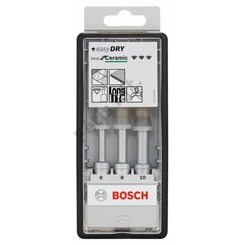 Bosch gyémántfúró készlet 6-10x33 mm száraz, 3 részes