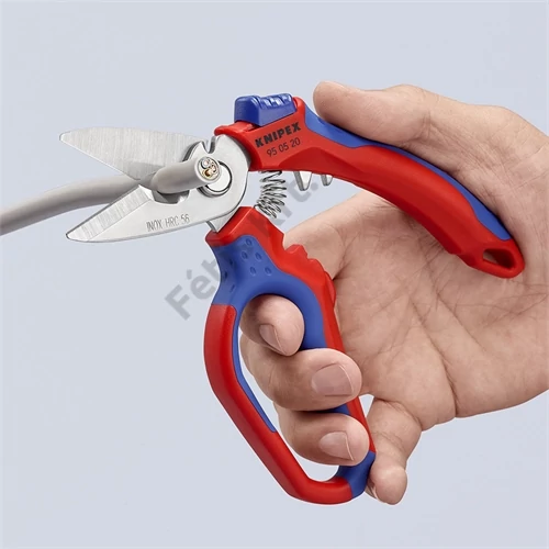 Knipex hajlított kábelolló többkomponensű markolattal 160 mm (bliszter)