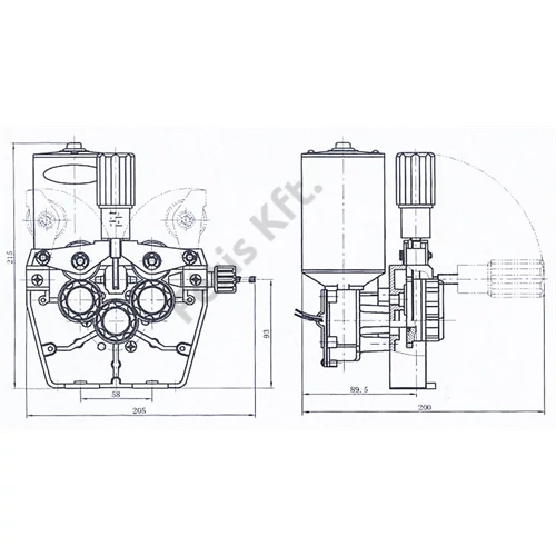 Iweld előtoló motor 4 görgős komplett (MIG200,250,315,400)