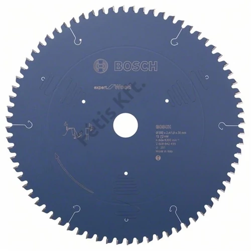 Bosch körfűrészlap 300x30/72 Expert for Wood