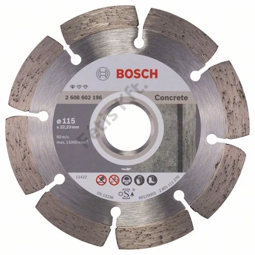 Bosch vágókorong, gyémánt 115x1.6x22.23 mm beton