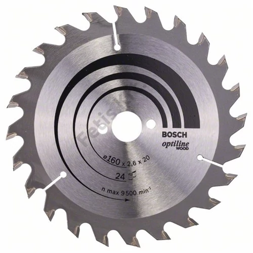 Bosch körfűrészlap 160x20/24 Optiline Wood