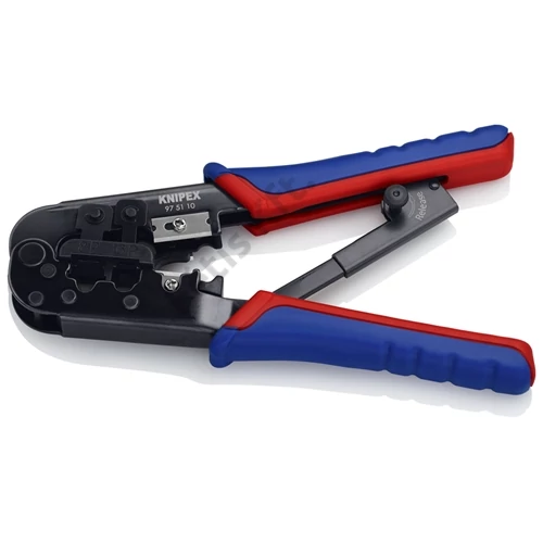 Knipex krimpelő fogó Western-dugóhoz barnított 190 mm