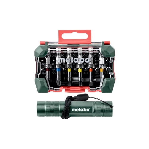 Metabo bitkészlet 29 részes + Mini Flash light lámpa