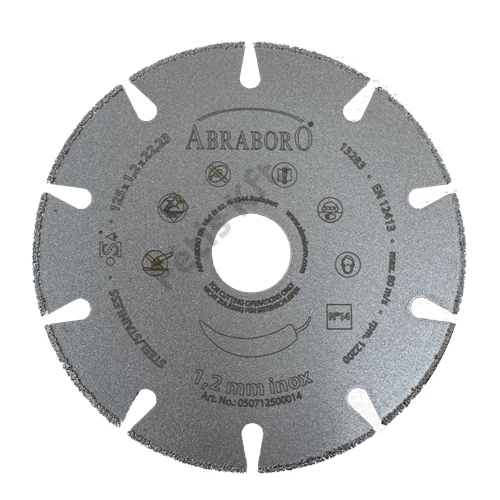 Abraboro gyémánttárcsa INOX 125x1.2x22.23 (NO.14)