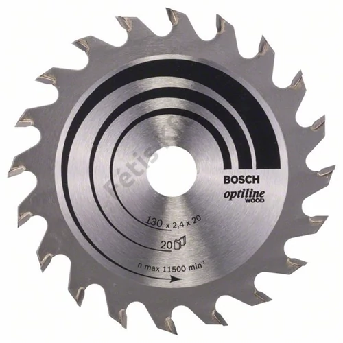 Bosch körfűrészlap 130x20/20 Optiline Wood
