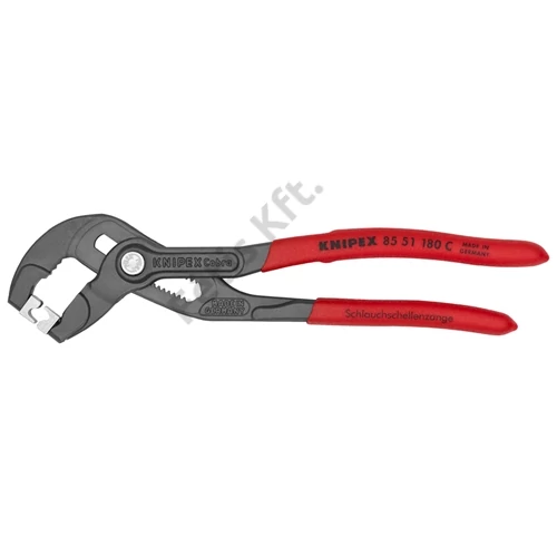 Knipex CLIC tömlőbilincs fogó mártott nyél, szürkére foszfátozott 180mm (bliszter)