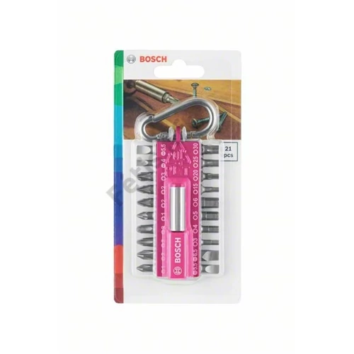 Bosch bit készlet rózsaszín 21 részes