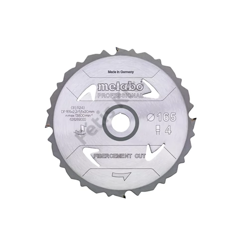 Metabo körfűrészlap 160x20 4DFZ 5° FibercementCutProf