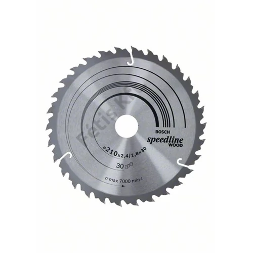 Bosch körfűrészlap 210x30/30 Speedline Wood