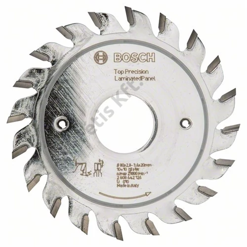 Bosch körfűrészlap 80 x20/10 Top Precision Best for Laminated Panel abrasive előkarcoló