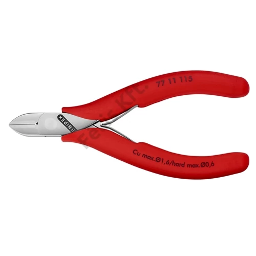Knipex elektronikai oldalcsípő fogó mártott nyél 115 mm
