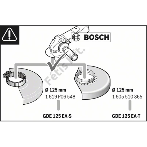 Bosch GDE 125 EA-S porelszívó adapter sarokcsiszolókhoz