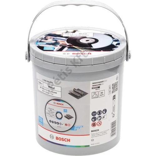 Bosch PRO Standard for Metal egyenes vágótárcsa, 125 x 1 x 22,23 mm, 100 db