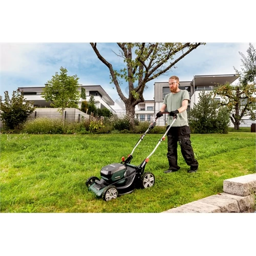 Metabo RM 36-18 LTX BL 46 akkus fűnyíró 2x5.2Ah + ASC 145 Duo töltő