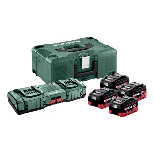 Metabo Basic akku szett 4x LiHD 5.5Ah + ASC 145 töltő + MetaLoc