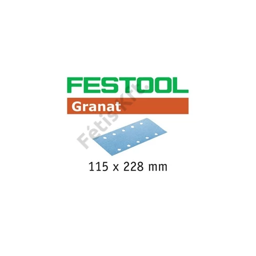 Festool csiszolócsíkok Granat STF 115X228 P40 GR/50 (50 db/doboz)