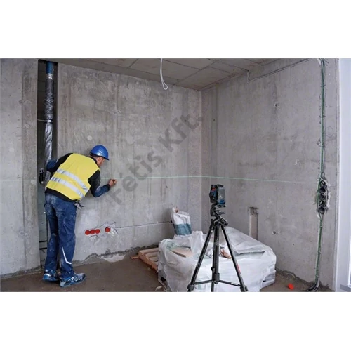Bosch GCL 2-50 G zöld kombilézer + RM 10 Tartó + fali tartó