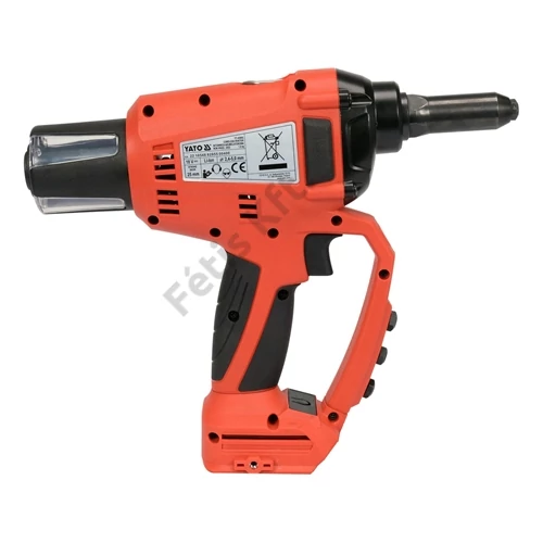 YATO Akkumulátoros popszegecshúzó 18 V 125 mm (akku és töltő nélkül) (YT-82956)