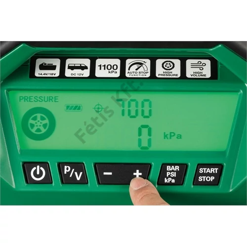 Hikoki UP18DA-W4Z 18V akkus kompresszor 11 bar (akku és töltő nélkül)