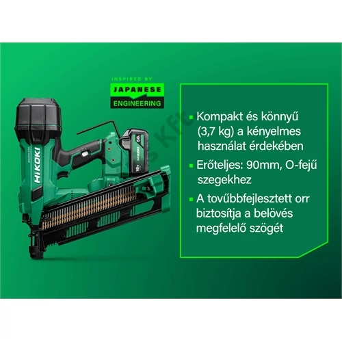 Hikoki NR1890DRAWQZ Akkus keretszögező 21 fok/O-fej