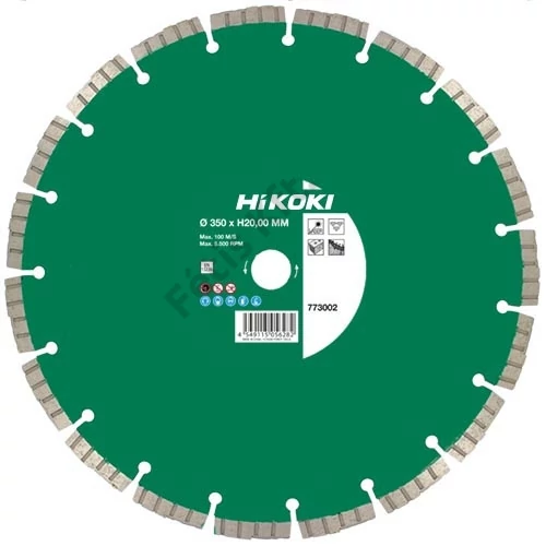 Hikoki gyémánt vágókorong 350x20x11.5mm