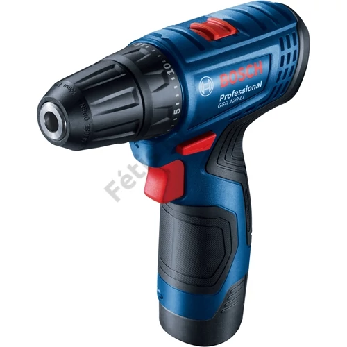 Bosch GSR 120-LI akkus fúró-csavarbehajtó 2x2.0Ah koffer + GLI 12V-300 akkus lámpa