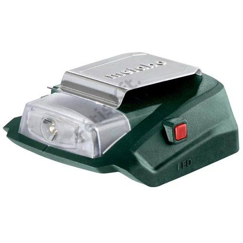Metabo PA 14.4-18 LED - USB - Adapter (lámpa 2xUSB) alapgép (akku és töltő nélkül)