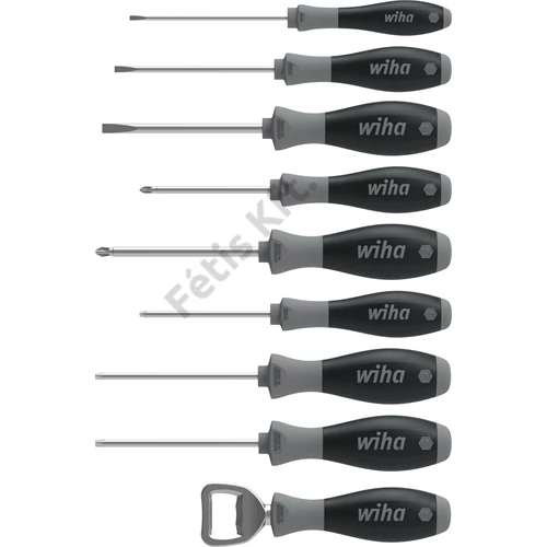 Wiha SoftFinish csavarhúzó készlet Lapos, Phillips, Torx, sörnyitó (85 T