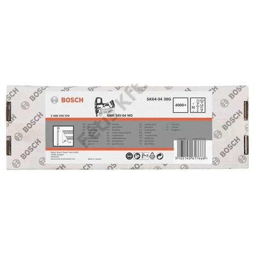 Bosch DA kartácsszeg, SK64-34 38G