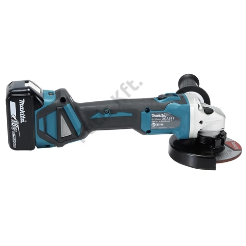 Makita DGA511RTJ 18V LXT BL 125mm akkus sarokcsiszoló 2x5.0Ah+töltő+Makpac