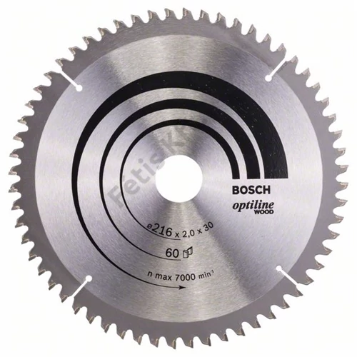 Bosch körfűrészlap 216x30/60 Optiline Wood
