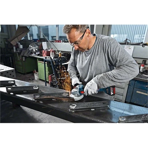 Bosch GWS 18V-10 akkus sarokcsiszoló 18V 2x5.0Ah L-Boxx 125 mm